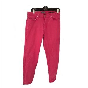 womens hot pink skinny jeans